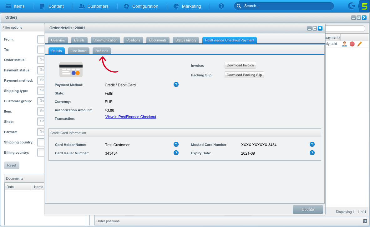refund transaction 1